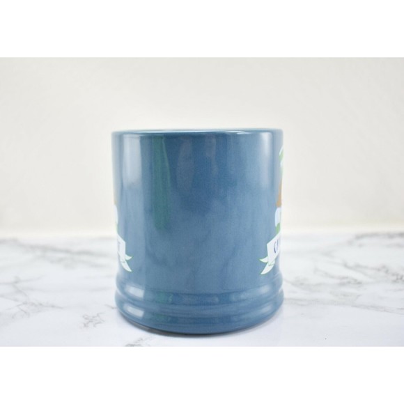 Threshold Holiday Nutcracker Crushing It Mug Blue Porcelain Christmas Coffee Cup - Picture 2 of 6